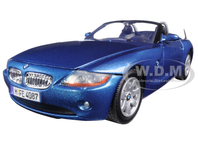 Bmw Z4 Blue 1/24 Diecast Model Car By Motormax