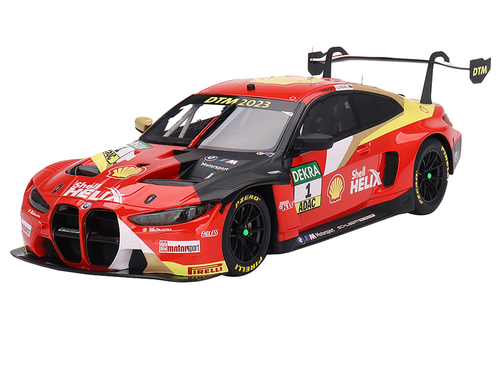 BMW M4 GT3 #1 Sheldon van der Linde Schubert Motorsport DTM (Deutsche Tourenwagen Masters) (2023) 1/18 Model Car by Top Speed
