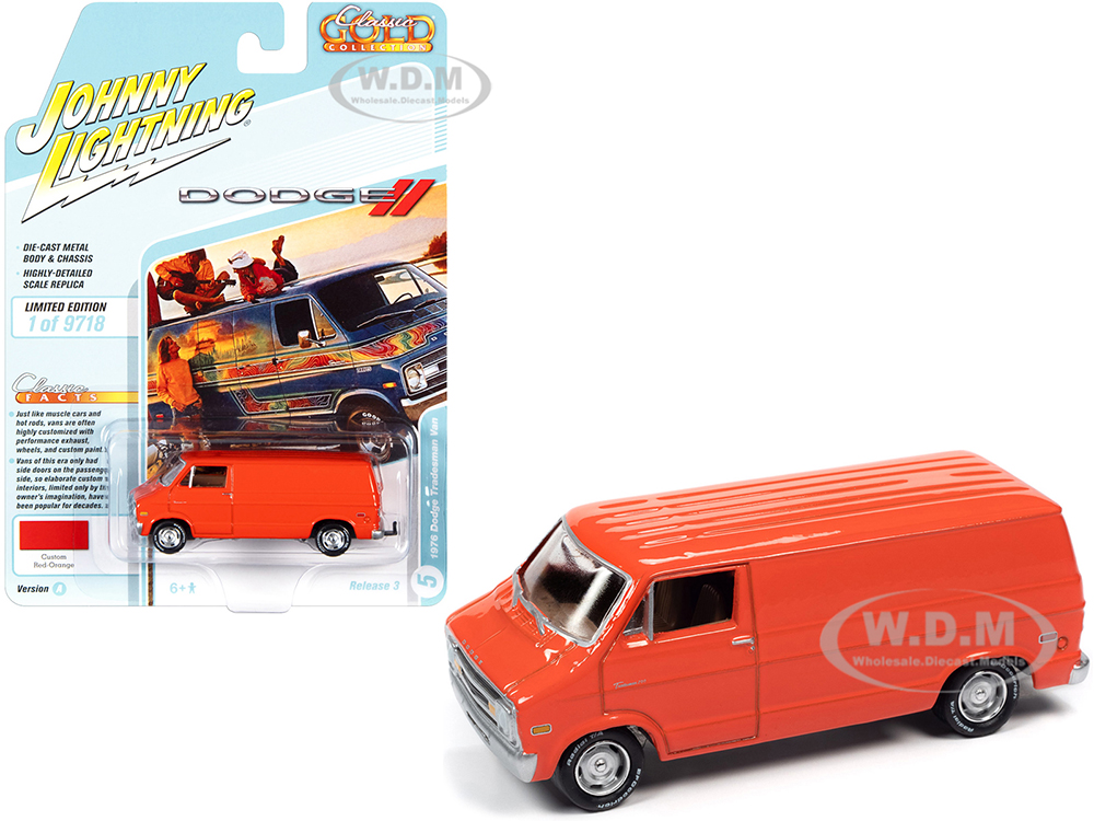 1976 Dodge Tradesman Van Custom Red-Orange 