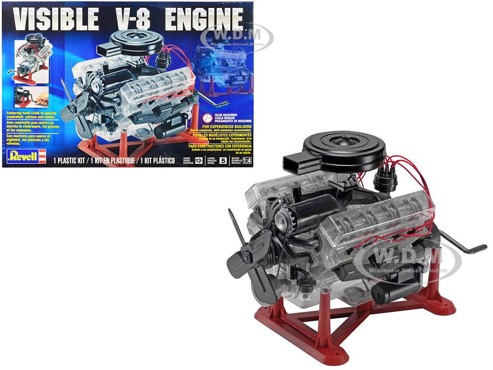 Level 5 Model Kit Visible V-8 Engine 1/4 Scale Model by Revell