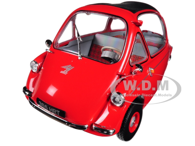 Heinkel Trojan LHD Bubble Car Red 1/18 Diecast Model Car by Oxford Diecast