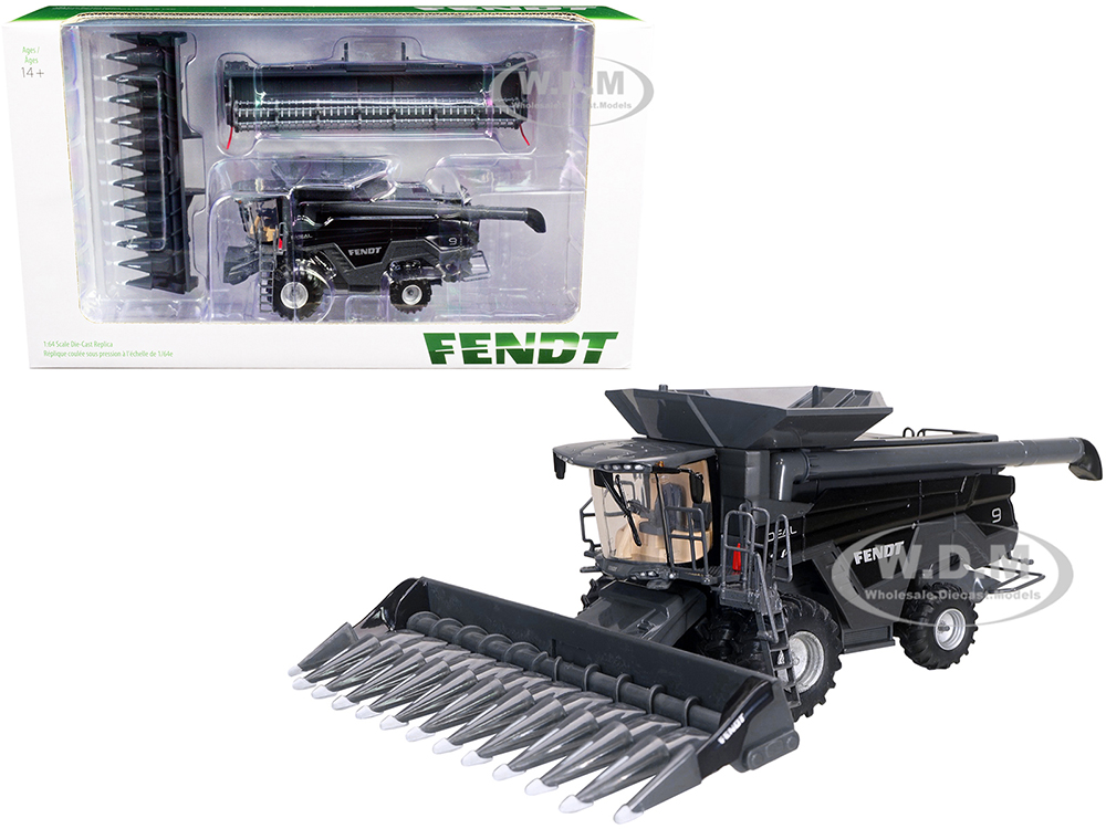 Fendt Ideal 9 Combine with Grain Head and 12 Row Corn Head 1/64 Diecast Model by SpecCast