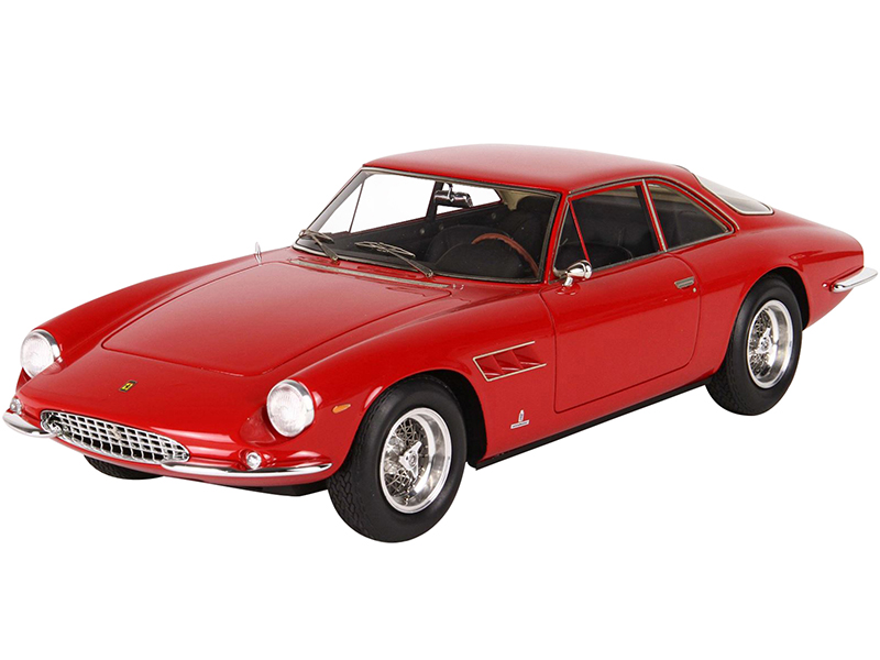 1965 Ferrari 500 Superfast Serie 2 Red with DISPLAY CASE Limited Edition to 159 pieces Worldwide 1/18 Model Car by BBR