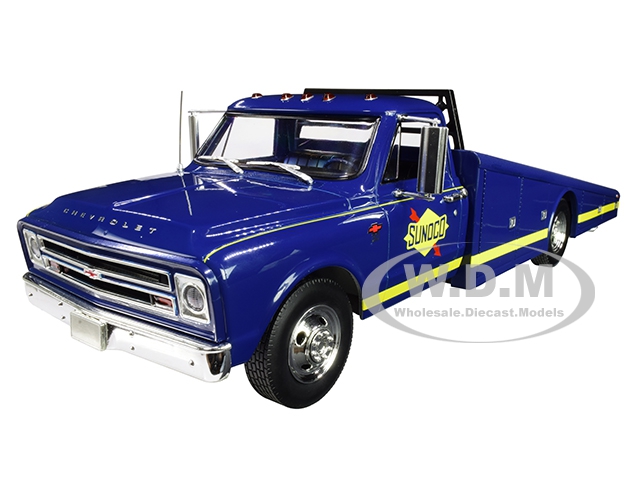1967 Chevrolet C-30 Ramp Truck Blue "sunoco Racing" Limited Edition To 640 Pieces Worldwide 1/18 Diecast Model Car By Acme