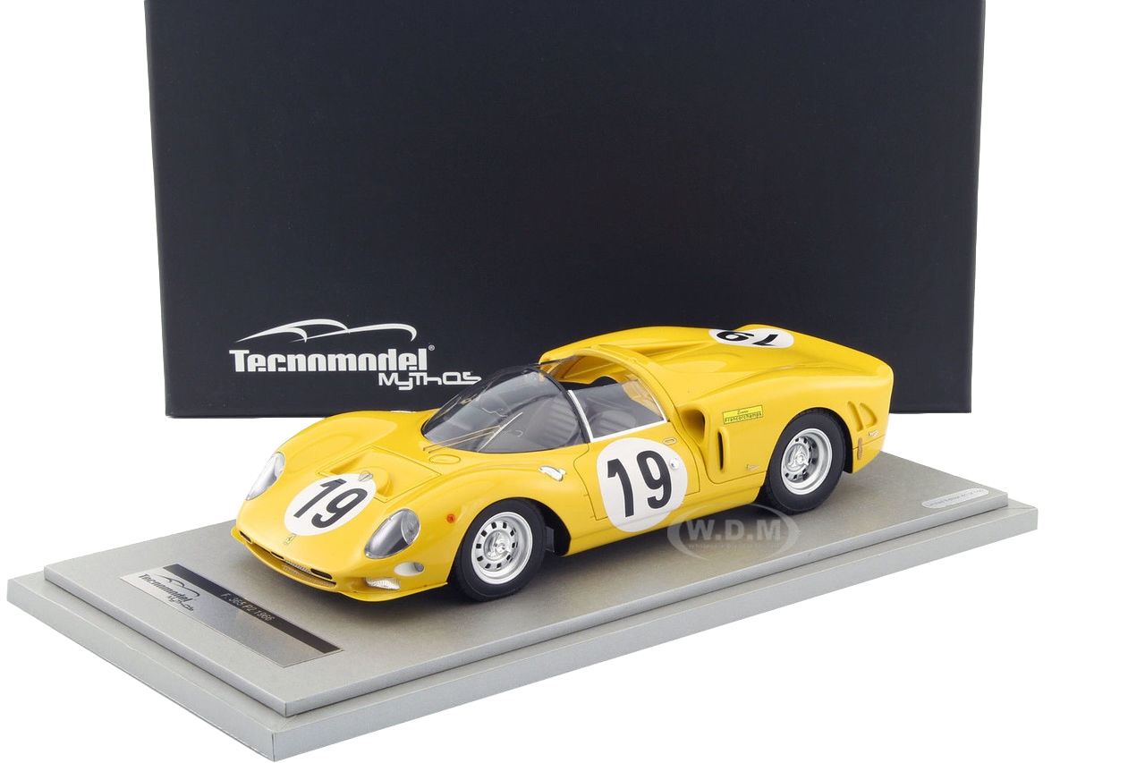 Image of Ferrari 365 P2 Car 19 Team Ecurie Francorchamps Test Le Mans 1966 Driver Jean Beaurlys/ Leon Dernier/ Jacky Ickx Limited Edition to 100pcs 1/18 Model
