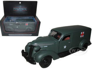 1937 Studebaker Army Ambulance Van 1/43 Diecast Car Model by Phoenix Mint