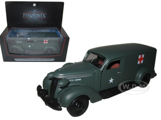 1937 Studebaker Army Ambulance Van 1/43 Diecast Car Model By Phoenix Mint