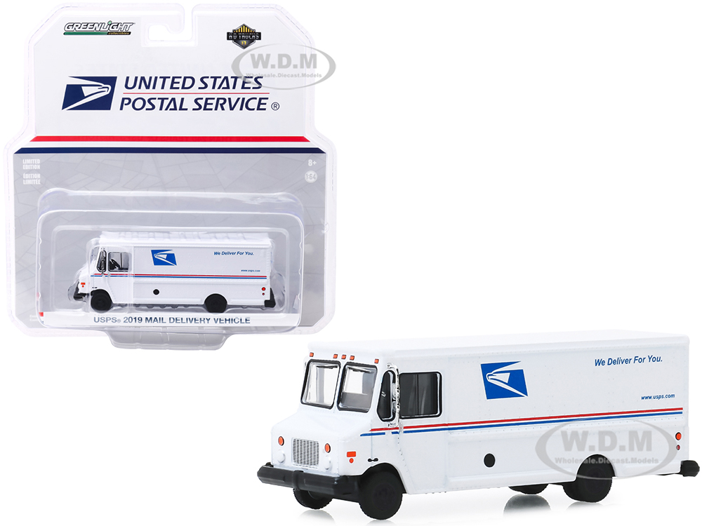 2019 Mail Delivery Vehicle White USPS (United States Postal Service) H.D. Trucks Series 17 1/64 Diecast Model by Greenlight
