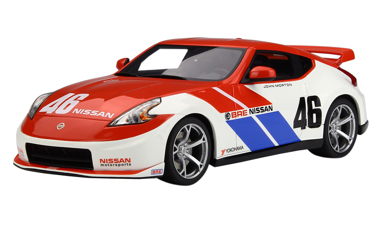 2010 Nissan 370z Coupe 46 Brock Racing Enterprises (bre) "40th Anniversary Edition" 1/18 Model Car By Gt Spirit For Acme