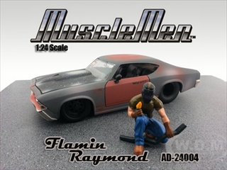 Musclemen Flamin Raymond Figure For 124 Diecast Model Cars By American Diorama