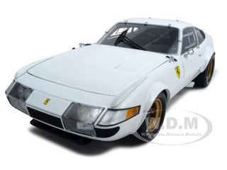 Image of Ferrari 365 GTB4 Competizione White 1/18 Diecast Model Car by Kyosho