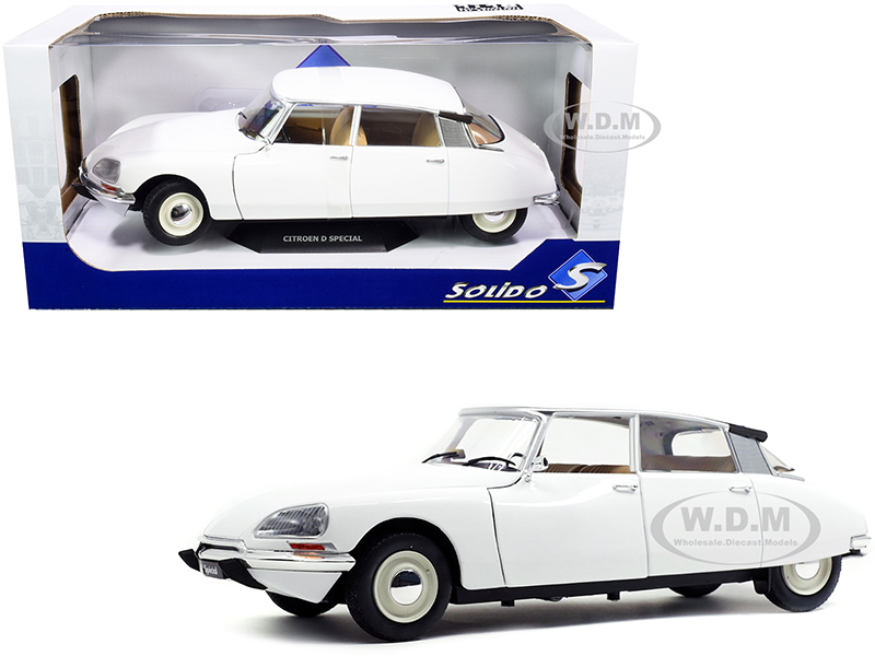 1972 Citroen D Special Blanche White 1/18 Diecast Model Car by Solido