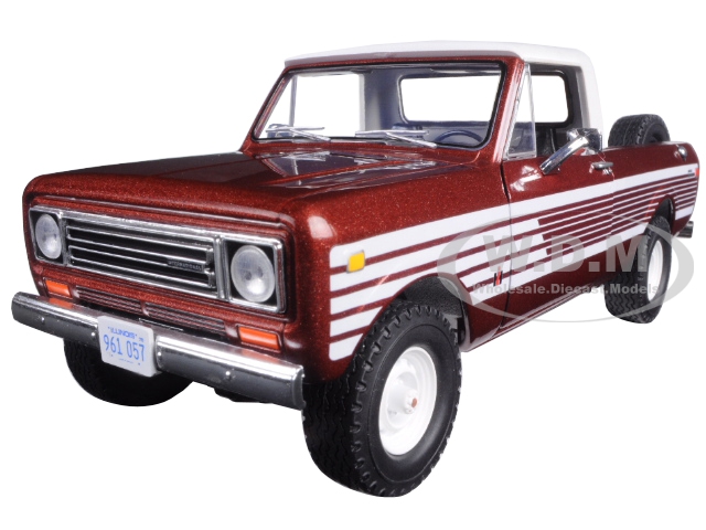 1979 International Scout Pickup Truck Tahitian Red 1/25 Diecast Car Model by First Gear