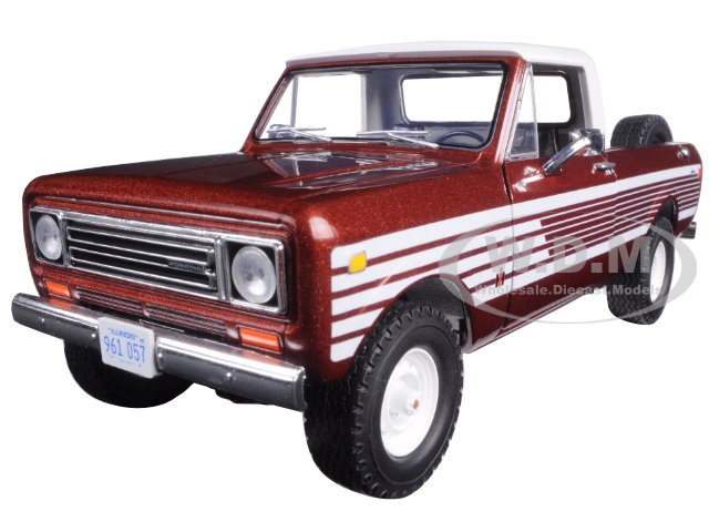 1979 International Scout Pickup Truck Tahitian Red 1/25 Diecast Car Model By First Gear