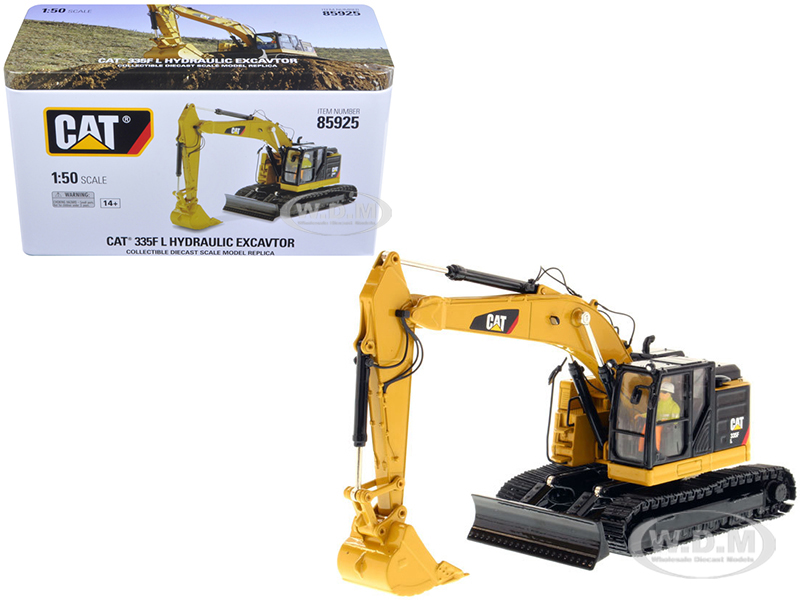 Cat Caterpillar 335f Lcr With Operator "high Line Series" 1/50 Diecast Model By Diecast Masters