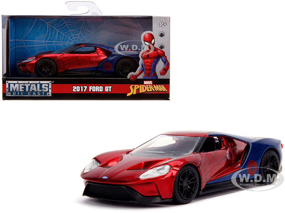 2017 Ford GT "Spider-Man" Theme "Marvel" Series 1/32 Diecast Model Car by Jada