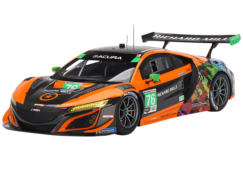 Acura NSX GT3 EVO 76 Mario Farnbacher - Jeff Kingsley "Compass Racing" IMSA SportsCar Championship (2021) 1/18 Model Car by Top Speed