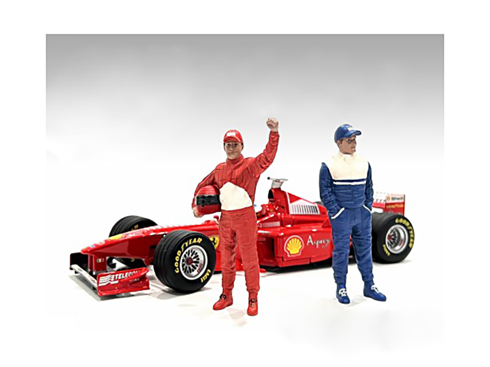 "Racing Legends" 90s Set of 2 Diecast Figures for 1/43 Scale Models by American Diorama