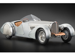 1938 Bugatti 57 Sc Corsica Roadster Unpainted Clear Version Limited To 1000pc Worldwide 1/18 Diecast Car Model By Cmc