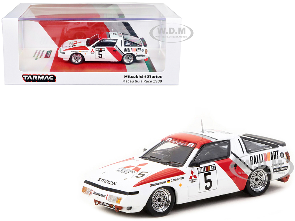 Mitsubishi Starion RHD (Right Hand Drive) 5 Christian Danner "Macau Guia Race" (1988) "Hobby64" Series 1/64 Diecast Model Car by Tarmac Works