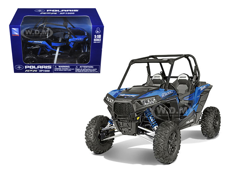 Polaris Rzr Xp 1000 Dune Buggy Woodoo Blue 1/18 Model By New Ray