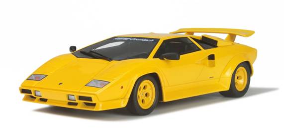 Lamborghini Koenig Countach Twin Turbo Yellow Limited Edition 1/18 Model Car By Gt Spirit For Kyosho