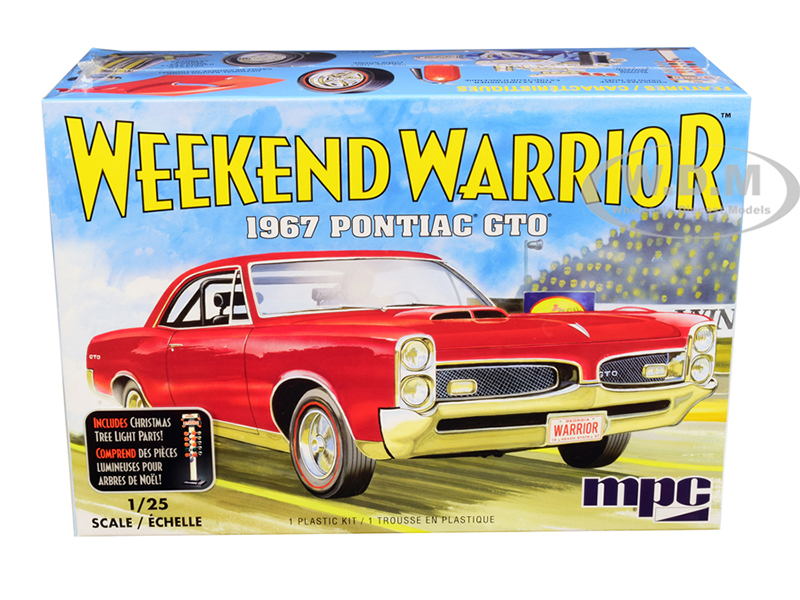 Skill 3 Model Kit 1967 Pontiac GTO "Weekend Warrior" 3-in-1 Kit 1/25 Scale Model by MPC