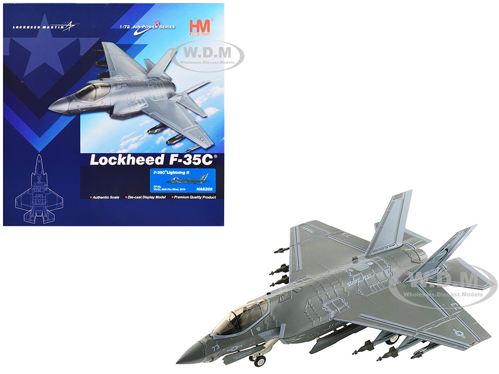 Lockheed Martin F-35C Lightning II Aircraft VX-23 NAS Patuxent River (2016) United States Navy Air Power Series 1/72 Diecast Model By Hobby Maste