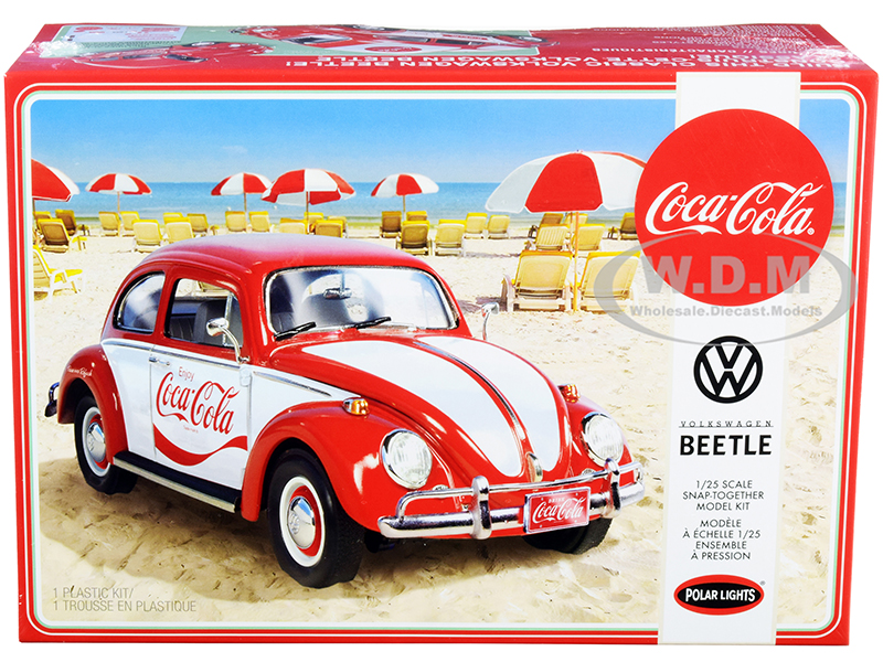 Skill 3 Snap Model Kit Volkswagen Beetle "Coca-Cola" 1/25 Scale Model by Polar Lights