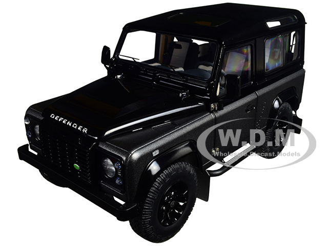 Land Rover Defender 90 Autobiography Corris Grey And Santorini Black 1/18 Diecast Model Car By Kyosho