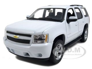 2008 Chevrolet Tahoe Street Version White 1/24 Diecast Car Model by Welly