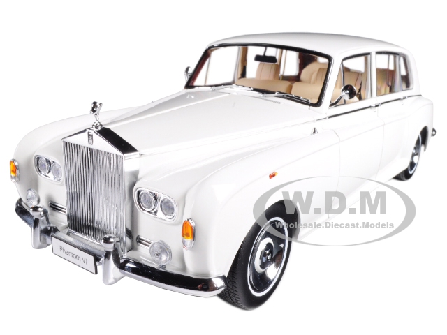 Rolls Royce Phantom VI White 1/18 Diecast Model Car by Kyosho