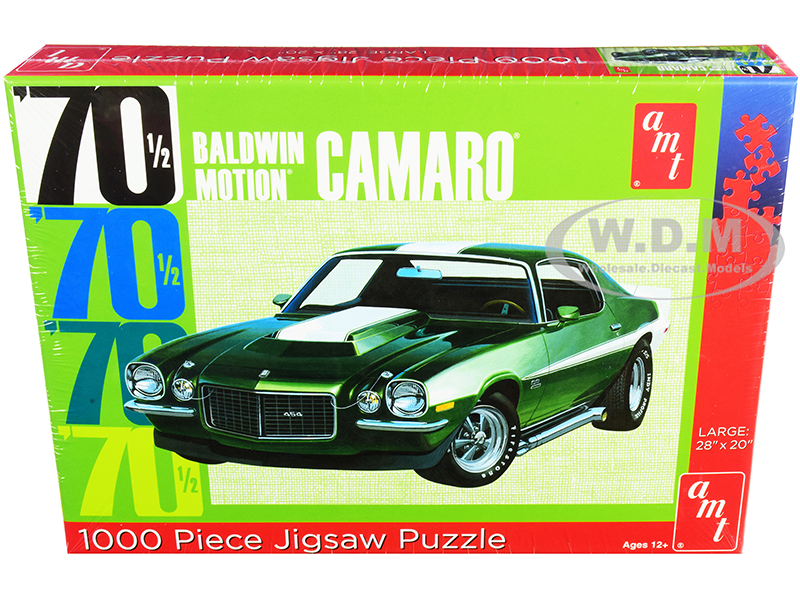 Jigsaw Puzzle 1970 1/2 Baldwin Motion Chevrolet Camaro MODEL BOX PUZZLE (1000 piece) by AMT