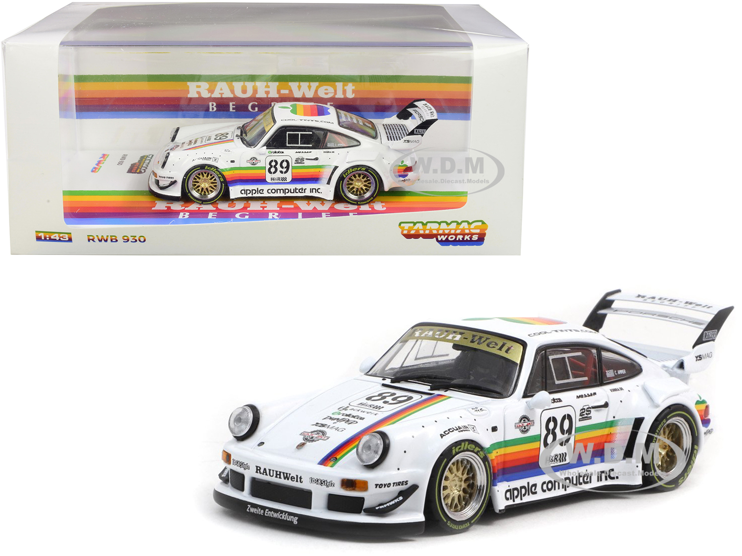 Image of Porsche RWB 930 89 "Apple" "RAUH-Welt BEGRIFF" 1/43 Diecast Model Car by Tarmac Works