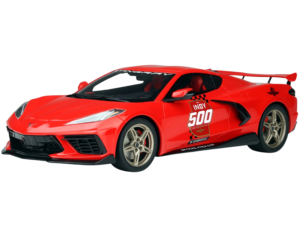 2020 Chevrolet Corvette Stingray C8 Torch Red Official Pace Car "104th Indianapolis 500" (2020) 1/18 Model Car by Real Art Replicas