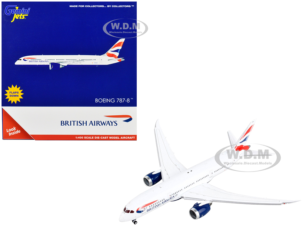 Boeing 787-8 Commercial Aircraft with Flaps Down 