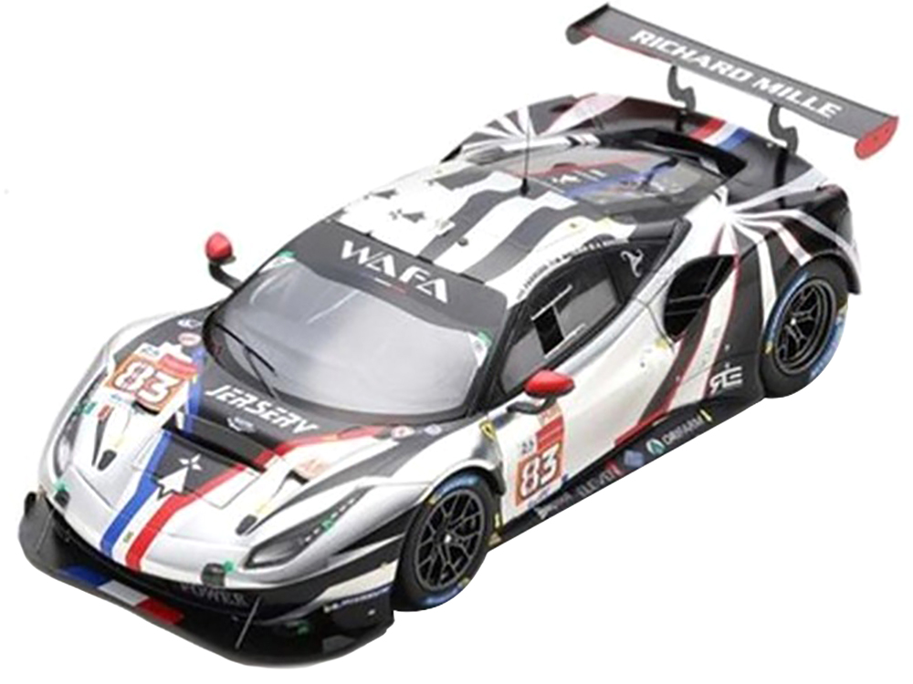 Ferrari 488 GTE #83 Nicklas Nielsen - Francois Perrodo - Alessio Rovera Winner LMGTE Am Class AF Corse 24 Hours of Le Mans (2021) 1/18 Model Car by LookSmart