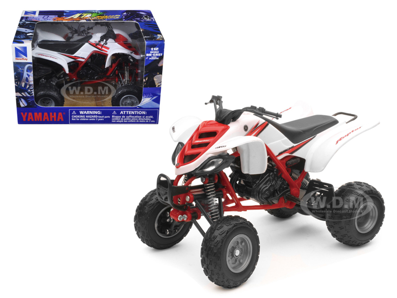 2005 Yamaha 660r Raptor White/red Atv Motorcycle 1/12 Diecast Model By New Ray