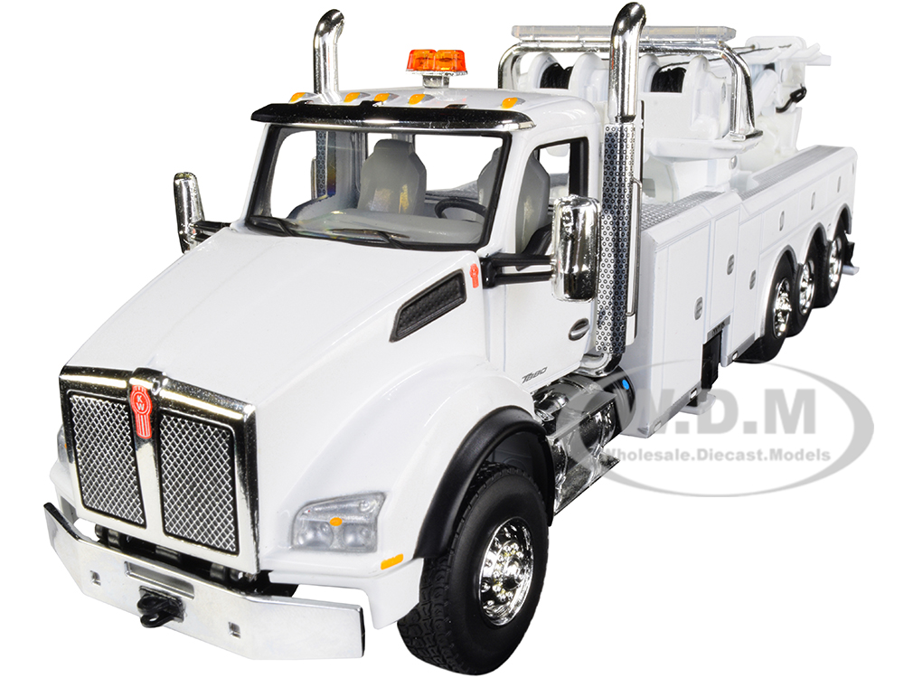 Kenworth T880 with Century Model 1060 Rotator Wrecker Tow Truck White 1/50 Diecast Model by First Gear