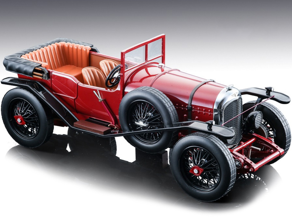 1924 Bentley 3L Convertible Dark Red Street Version "Mythos Series" Limited Edition to 70 pieces Worldwide 1/18 Model Car by Tecnomodel