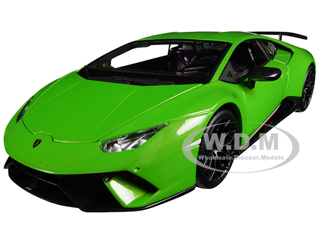 Lamborghini Huracan Performante Metallic Green 1/18 Diecast Model Car By Maisto