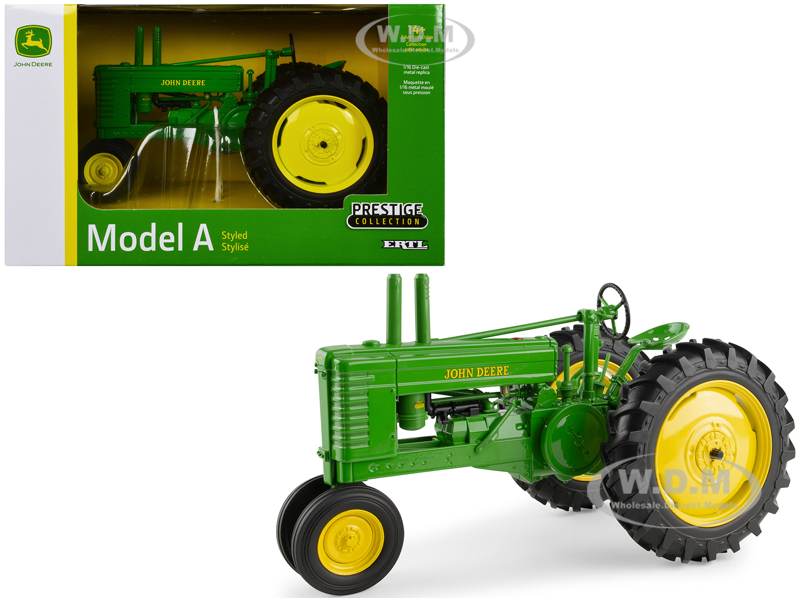 John Deere Model A Tractor Green Prestige Collection 1/16 Diecast Model by ERTL TOMY