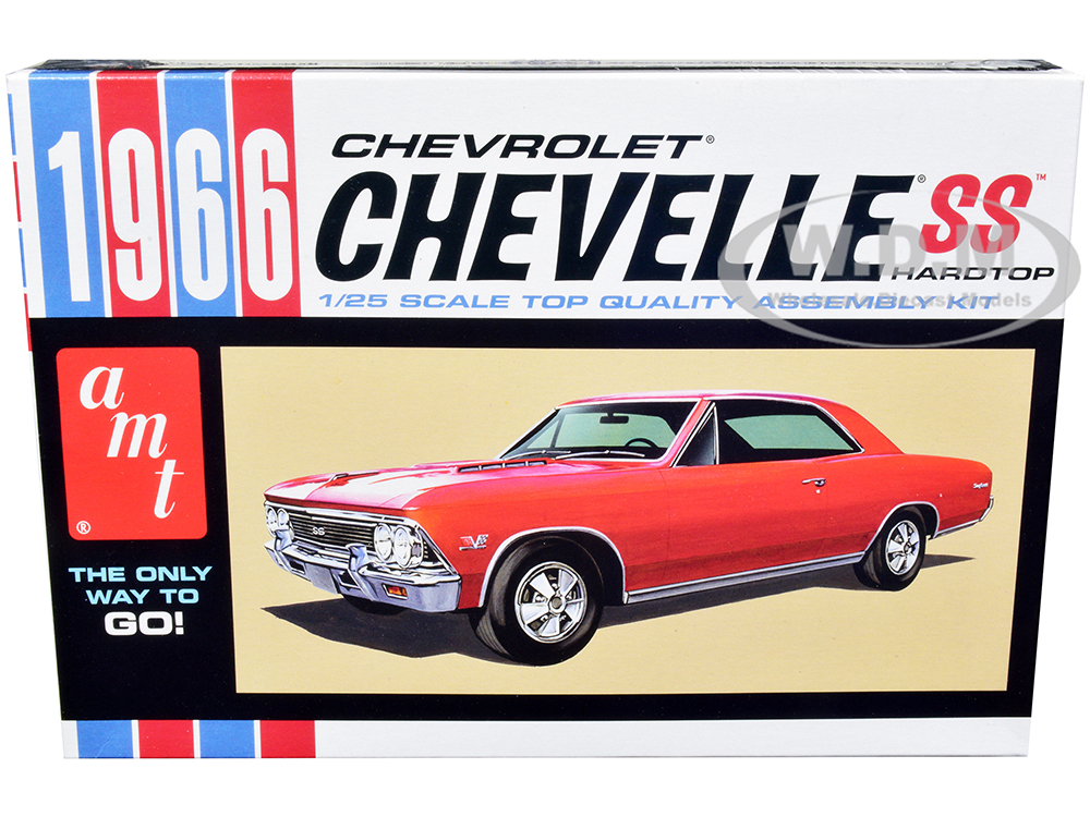 Skill 2 Model Kit 1966 Chevrolet Chevelle SS Hardtop 1/25 Scale Model by AMT