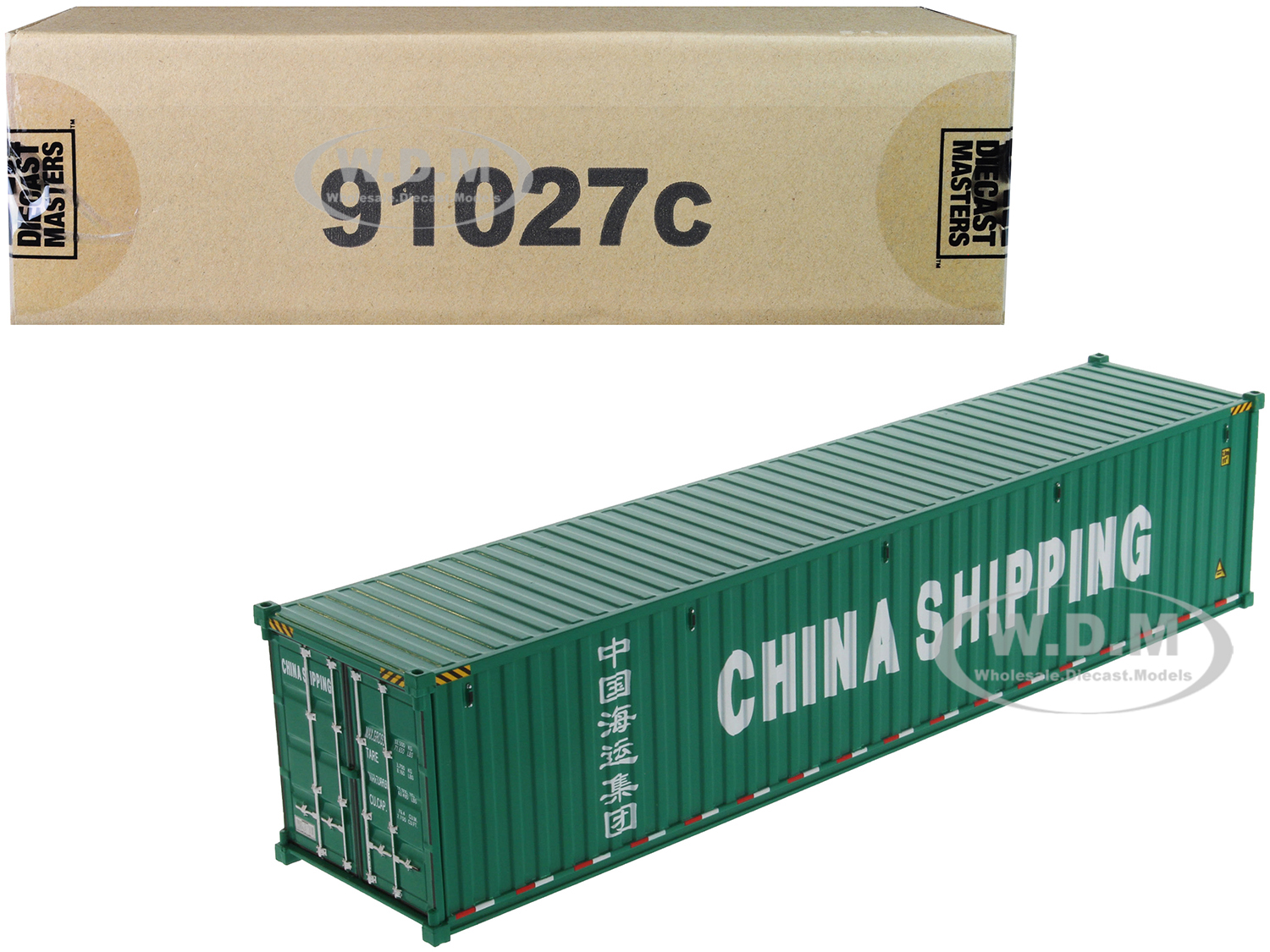 40 Dry Goods Sea Container "china Shipping" Green "transport Series" 1/50 Model By Diecast Masters