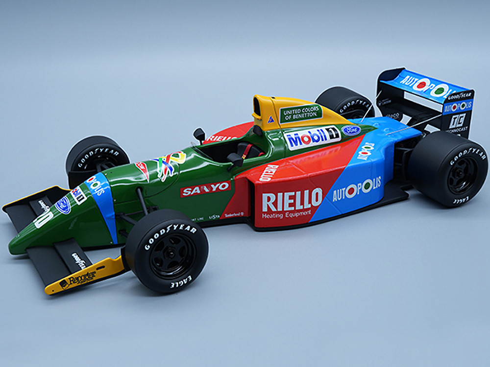 Benetton B190 20 Nelson Piquet "Formula One F1 Monaco GP" (1990) "Mythos Series" Limited Edition to 130 pieces Worldwide 1/18 Model Car by Tecnomodel
