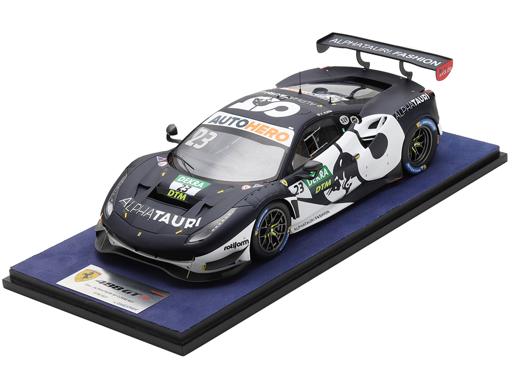 Ferrari 488 GT3 Evo #23 Alex Albon AlphaTauri AF Corse DTM (Deutsche Tourenwagen Masters) (2021) 1/18 Model Car by LookSmart