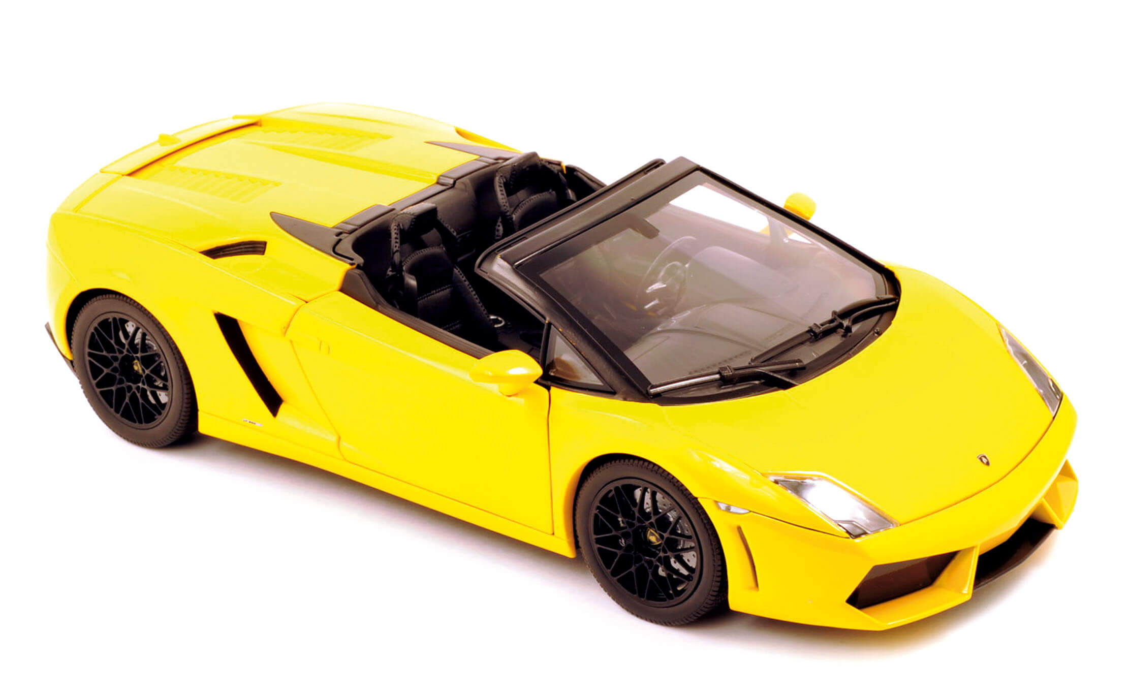 2009 Lamborghini Gallardo Lp 560-4 Spyder Yellow 1/18 Diecast Car Model By Norev