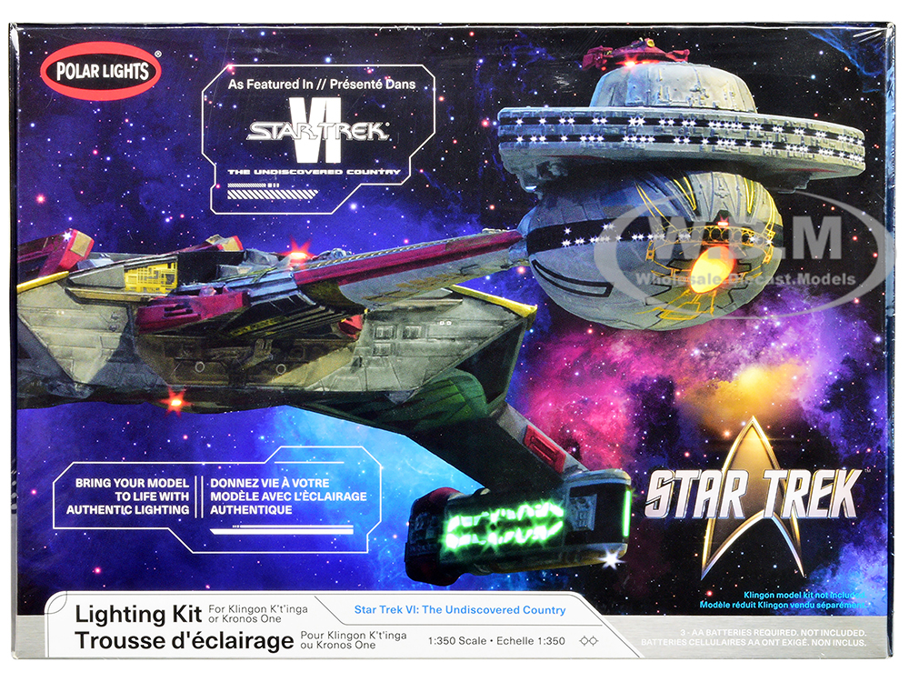 Skill 2 Model Kit Lighting Kit for Klingon Kronos One Spaceship "Star Trek VI The Undiscovered Country" (1991) Movie 1/350 Scale Model by Polar Light