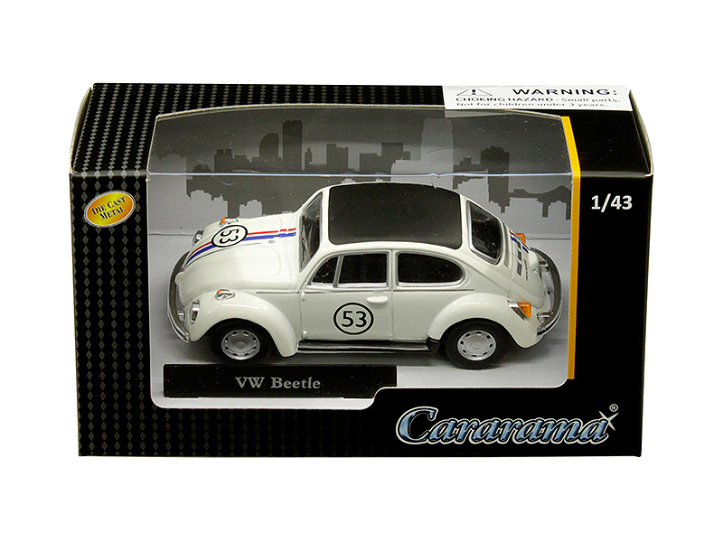 Volkswagen Beetle Racing 53 1/43 Diecast Model Car by Cararama