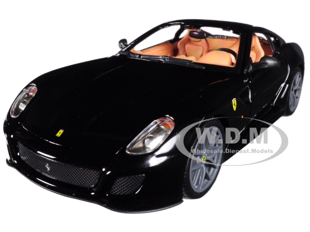 Ferrari 599 Gto Black 1/24 Diecast Model Car By Bburago